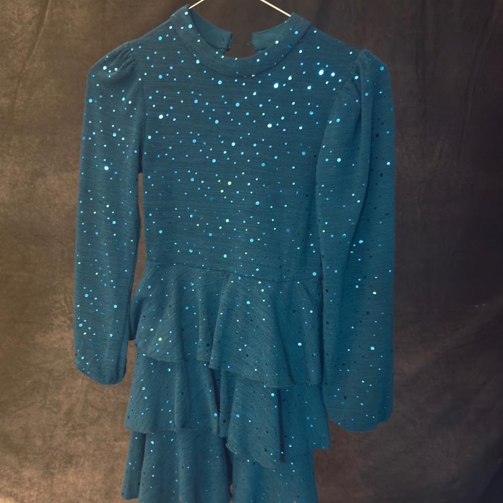 Speechless Green Velvet Dress size 8 kids